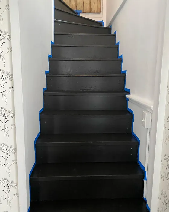Benjamin Moore Mopboard Black Stairs