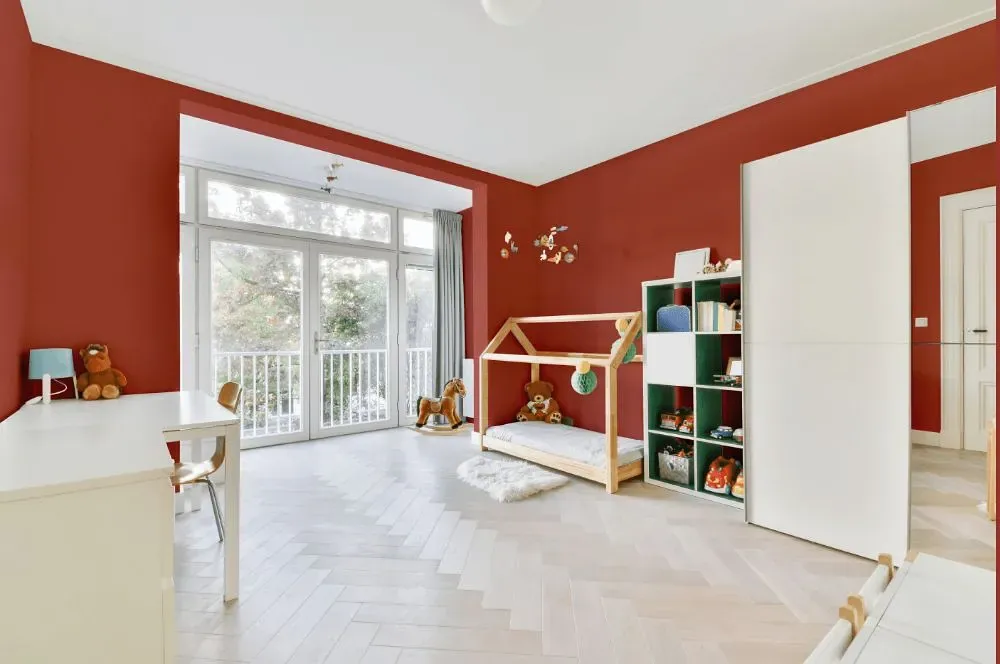 Benjamin Moore Moroccan Spice kidsroom interior, children's room