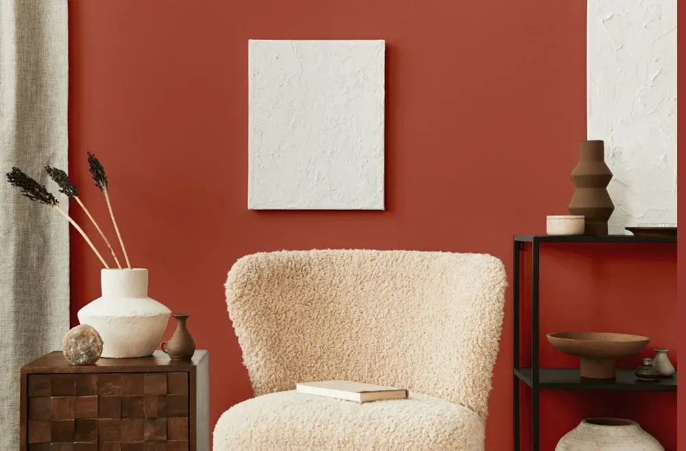 Benjamin Moore Moroccan Spice living room interior