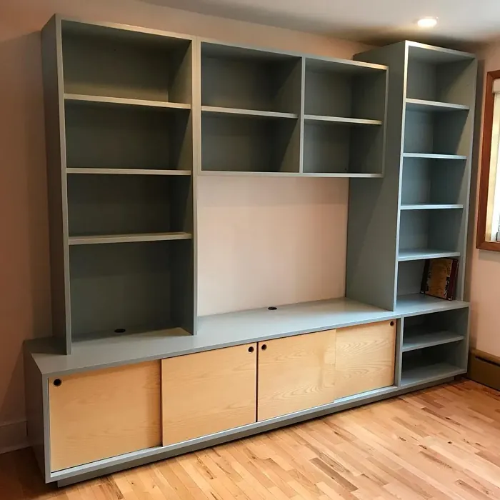 Benjamin Moore Kentucky Haze painted storage Benjamin Moore Kentucky Haze painted storage