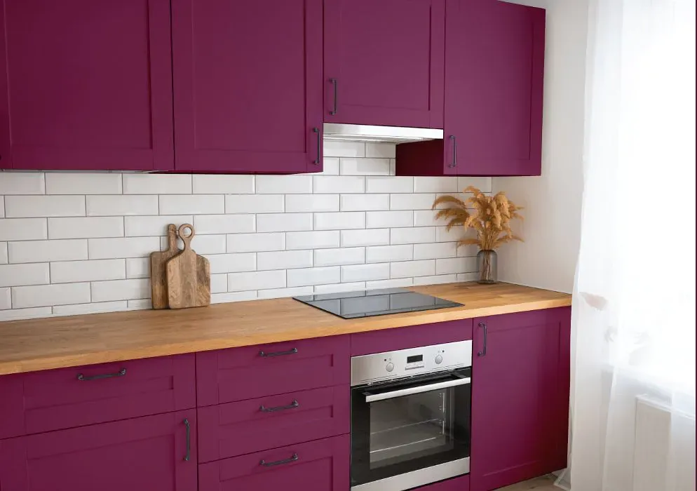 Benjamin Moore Mulberry kitchen cabinets