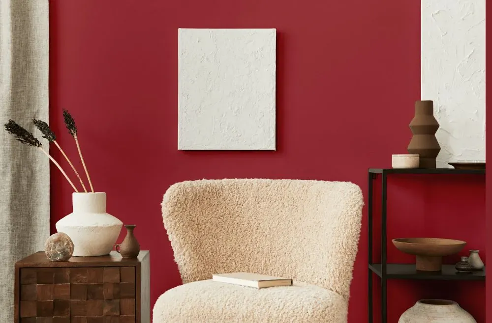 Benjamin Moore My Valentine living room interior