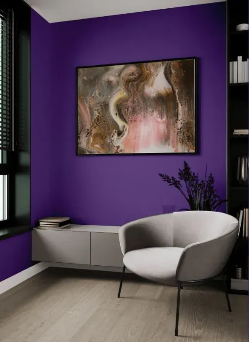 Benjamin Moore Mystical Grape living room