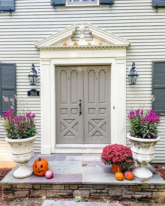 Benjamin Moore Nantucket Gray Front Door