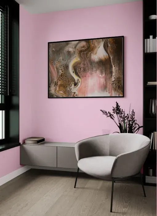 Benjamin Moore Newborn Pink living room