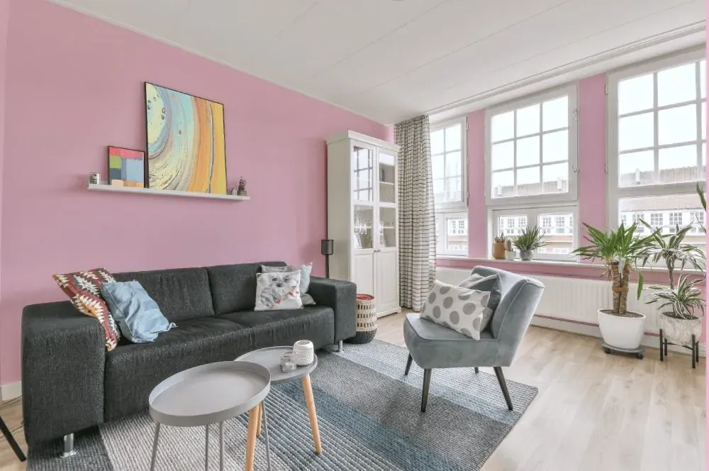 Benjamin Moore Newborn Pink living room walls