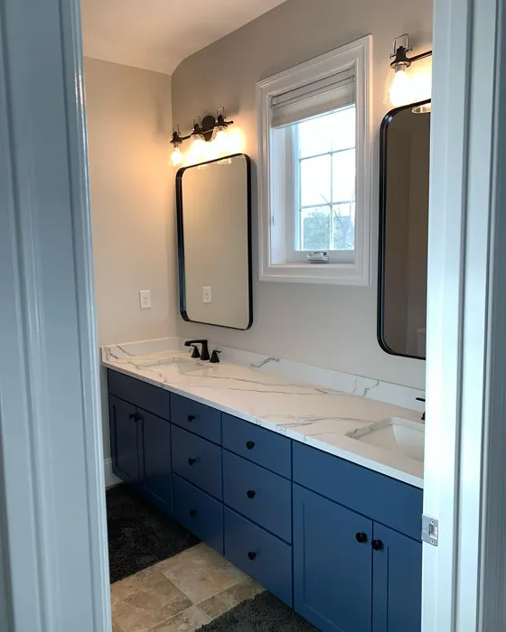 Benjamin Moore Newburyport Blue Bathroom Vanity