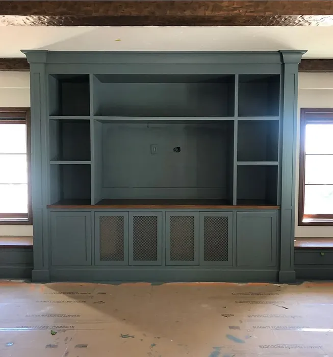 Benjamin Moore AC-18 painted storage 