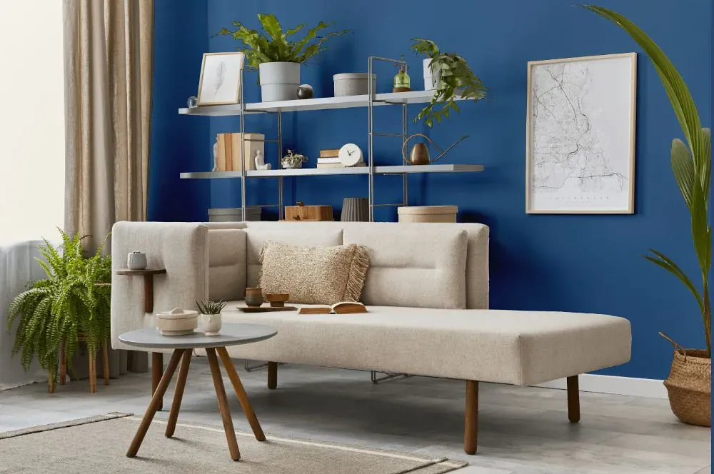 Benjamin Moore Nile Blue living room