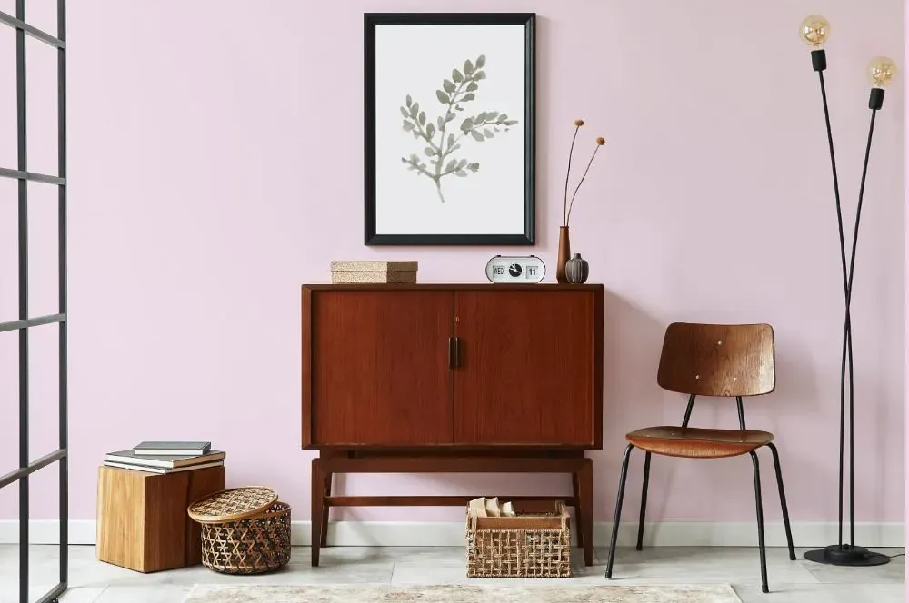 Benjamin Moore Nursery Pink japandi interior