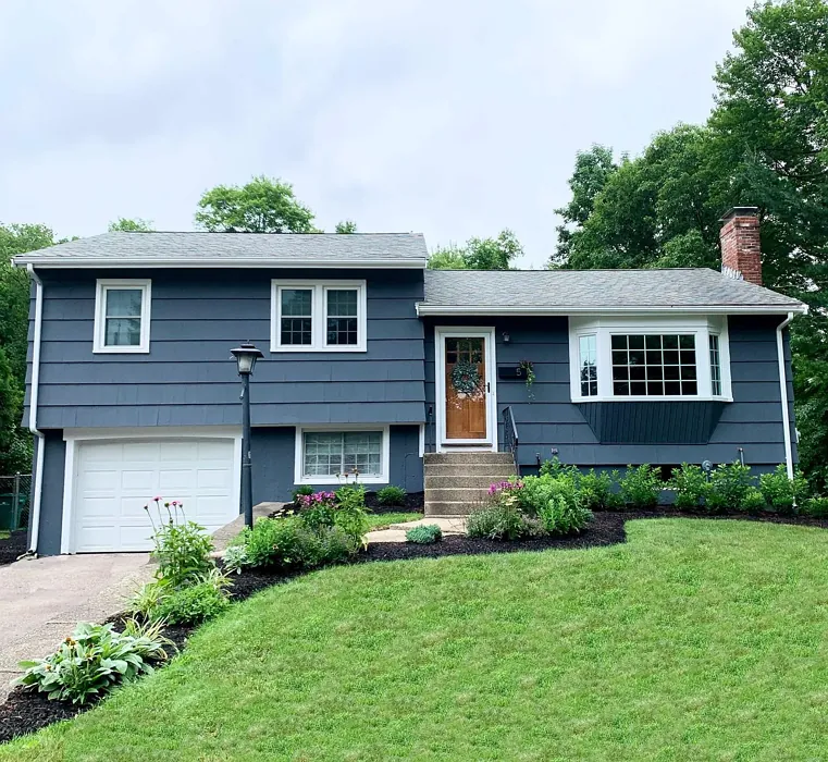 Benjamin Moore Ocean Floor house exterior 