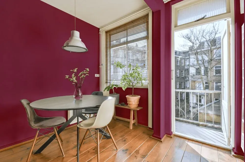 Benjamin Moore Old Claret living room