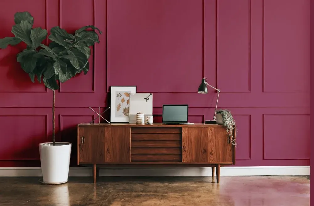 Benjamin Moore Old Claret modern interior