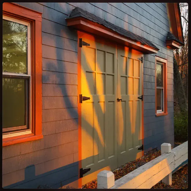 Bm Old Salem Gray Front Door