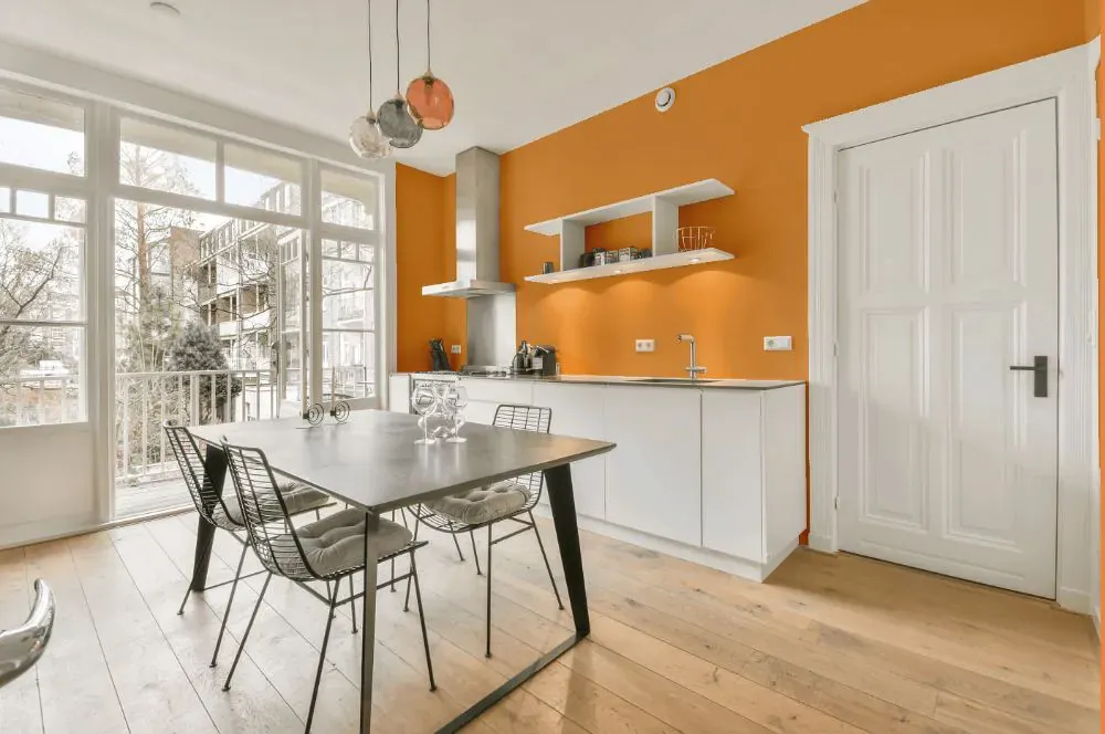 Benjamin Moore Orange Appeal kitchen review