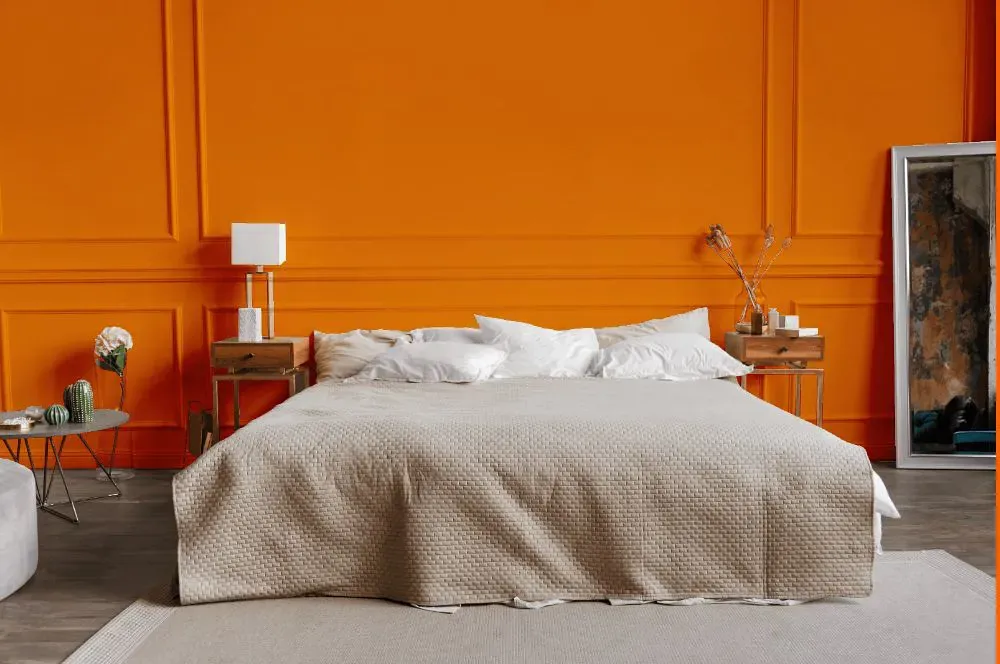 Benjamin Moore Orange Juice bedroom
