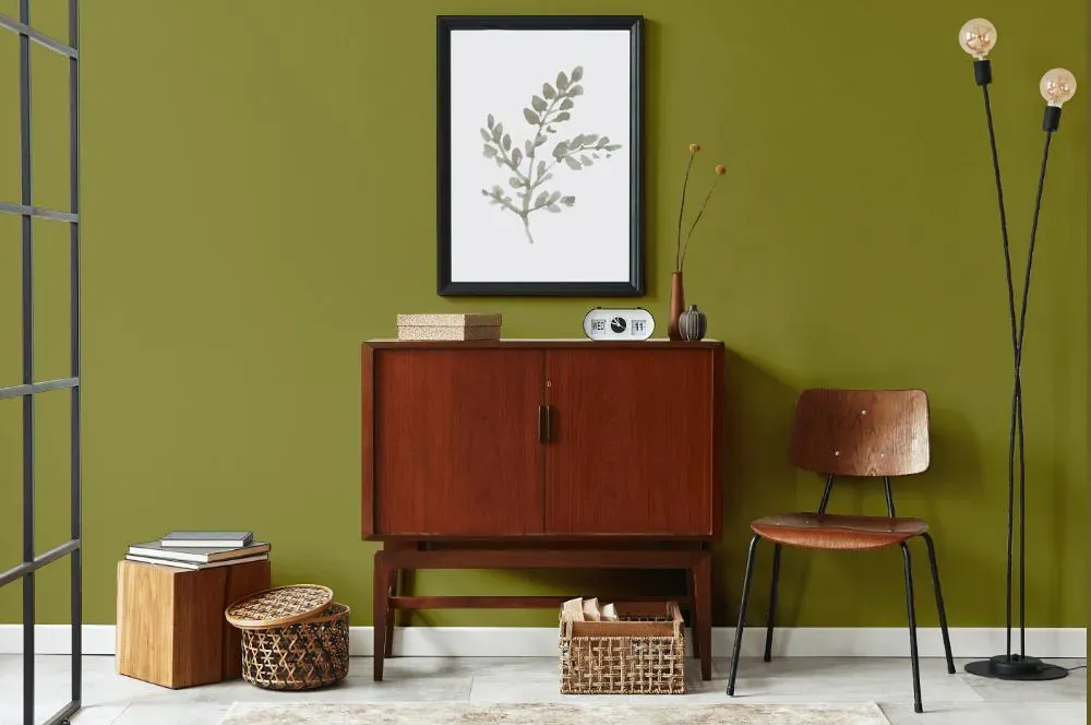 Benjamin Moore Oregano japandi interior