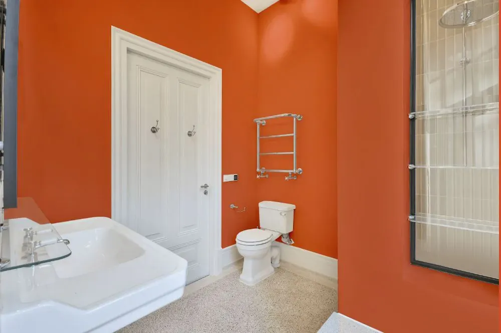 Benjamin Moore Oriole bathroom