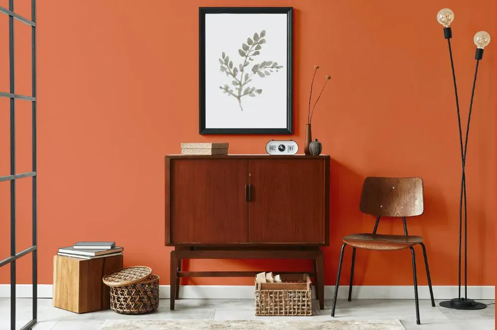 Benjamin Moore Oriole japandi interior