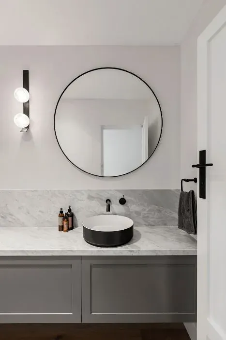 Benjamin Moore Oyster minimalist bathroom