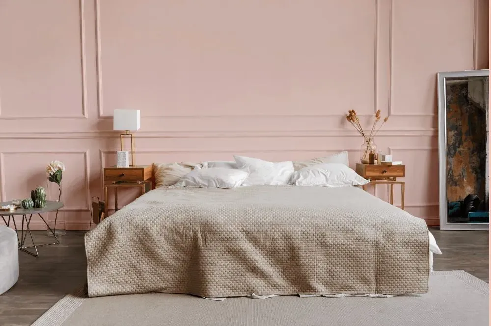 Benjamin Moore Pacific Grove Pink bedroom