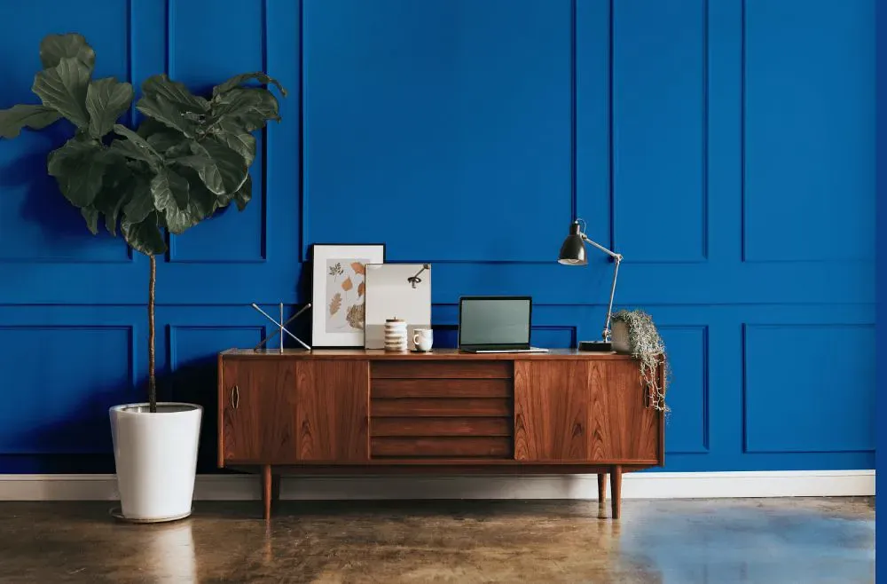 Benjamin Moore Paddington Blue modern interior