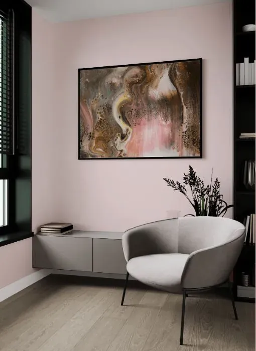 Benjamin Moore Paisley Pink living room