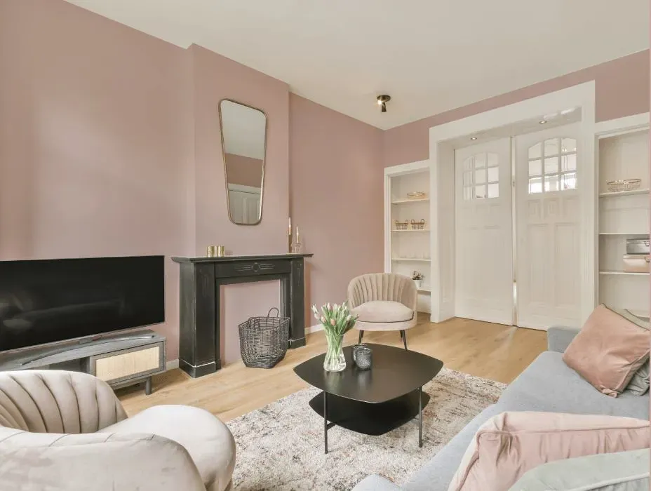 Benjamin Moore Pale Berry victorian house interior