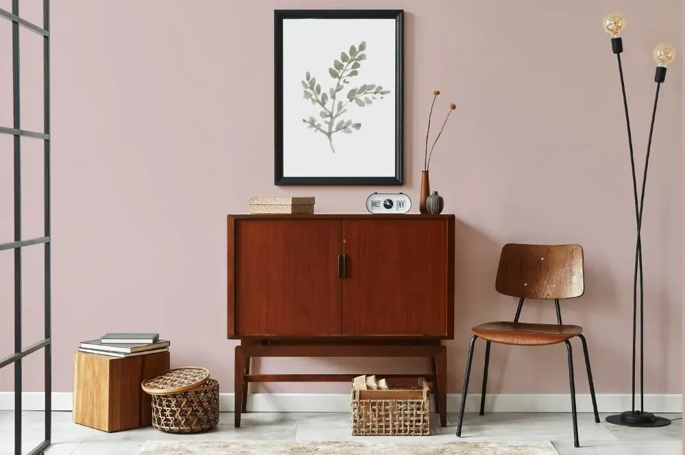 Benjamin Moore Pale Berry japandi interior