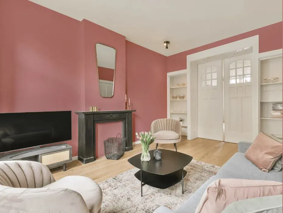 Benjamin Moore Palermo Rose victorian house interior