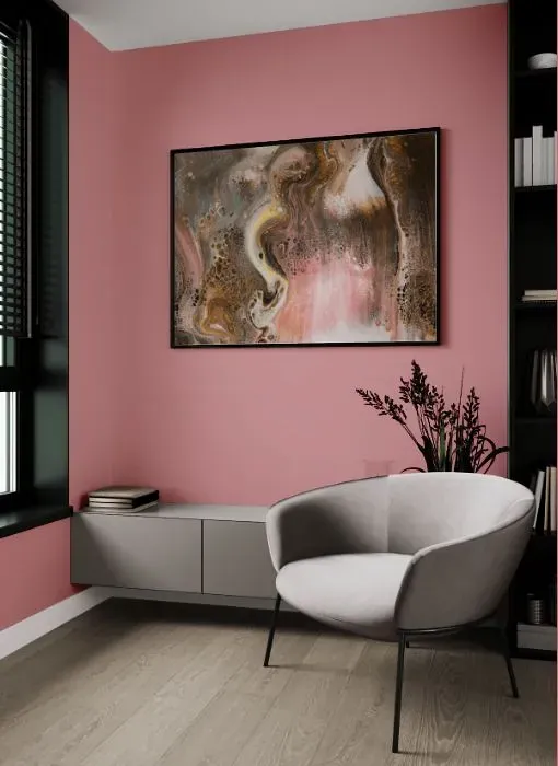 Benjamin Moore Palermo Rose living room