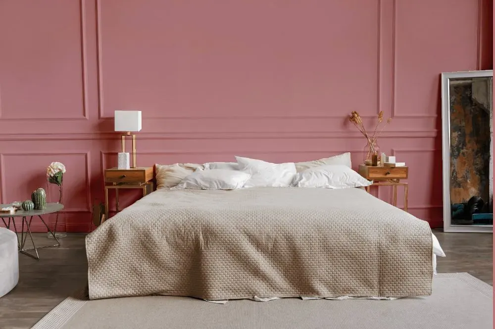 Benjamin Moore Palermo Rose bedroom