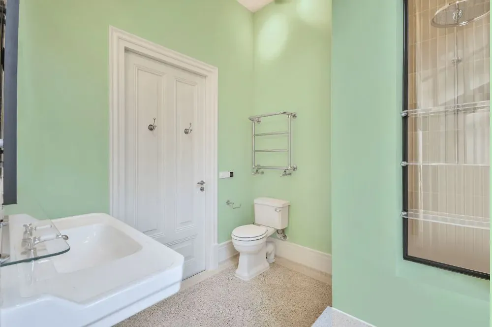 Benjamin Moore Parkside Dunes bathroom