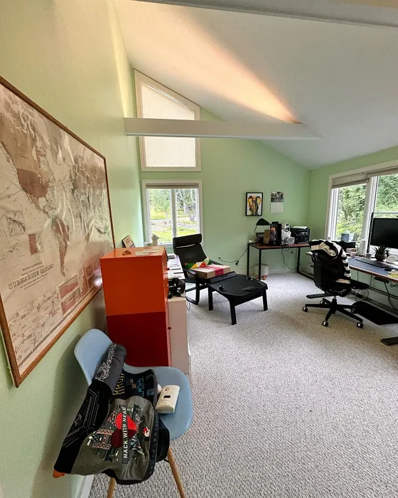 Benjamin Moore Parkside Dunes home office 
