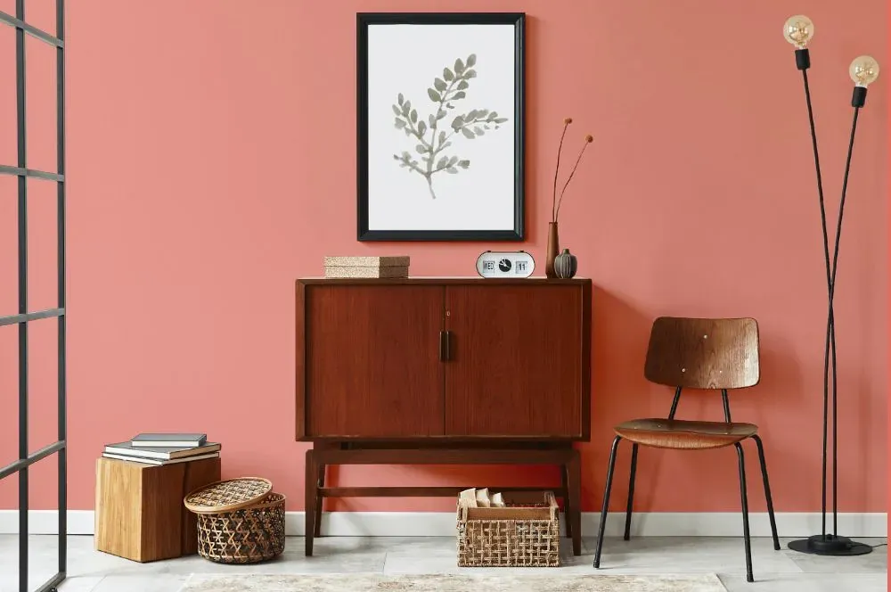 Benjamin Moore Passion Fruit japandi interior