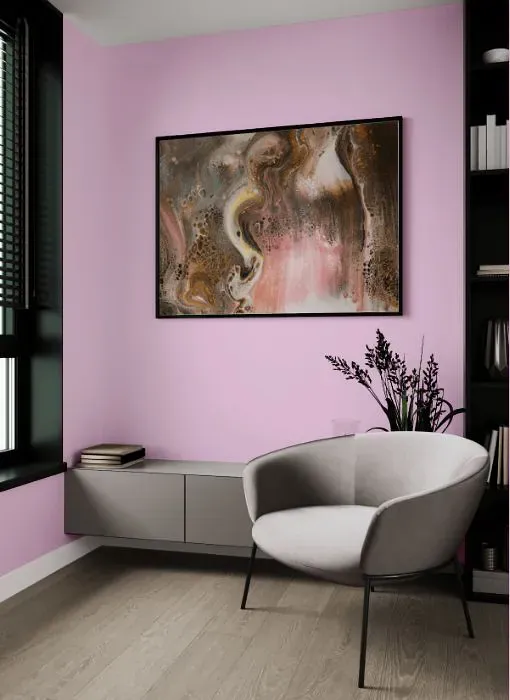 Benjamin Moore Passion Pink living room