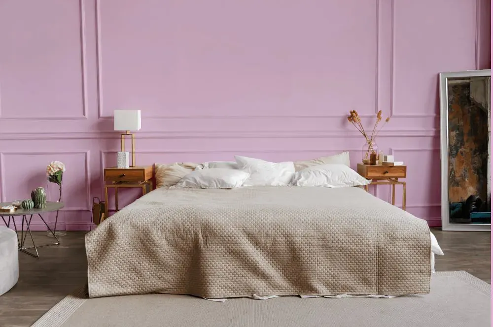 Benjamin Moore Passion Pink bedroom