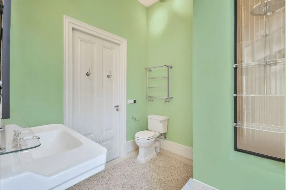 Benjamin Moore Pastel Green bathroom