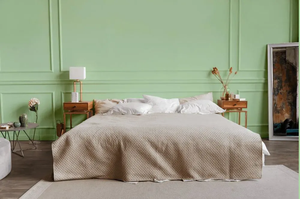 Benjamin Moore Pastel Green bedroom