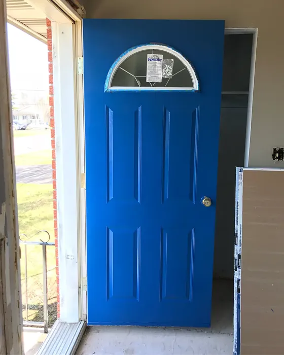 Benjamin Moore Patriot Blue front door paint