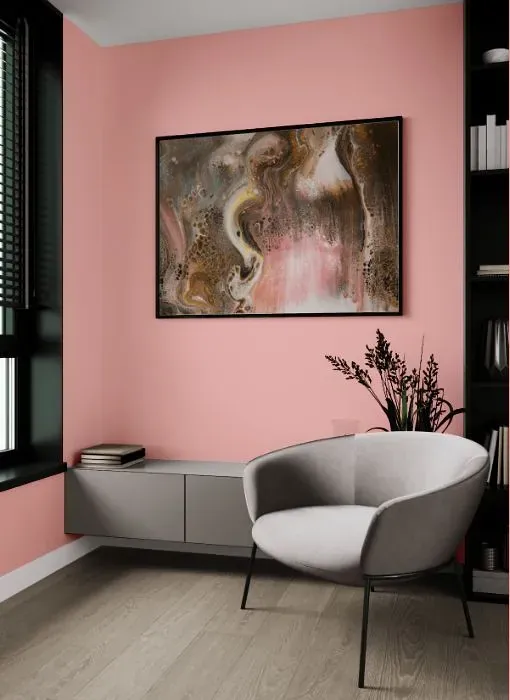 Benjamin Moore Pearly Pink living room