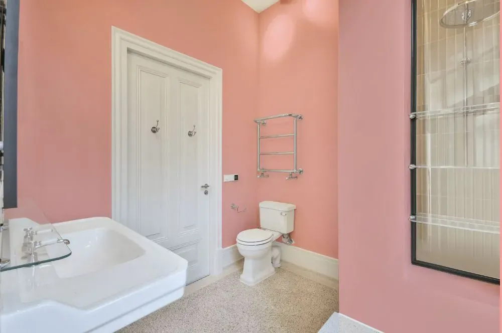 Benjamin Moore Pearly Pink bathroom