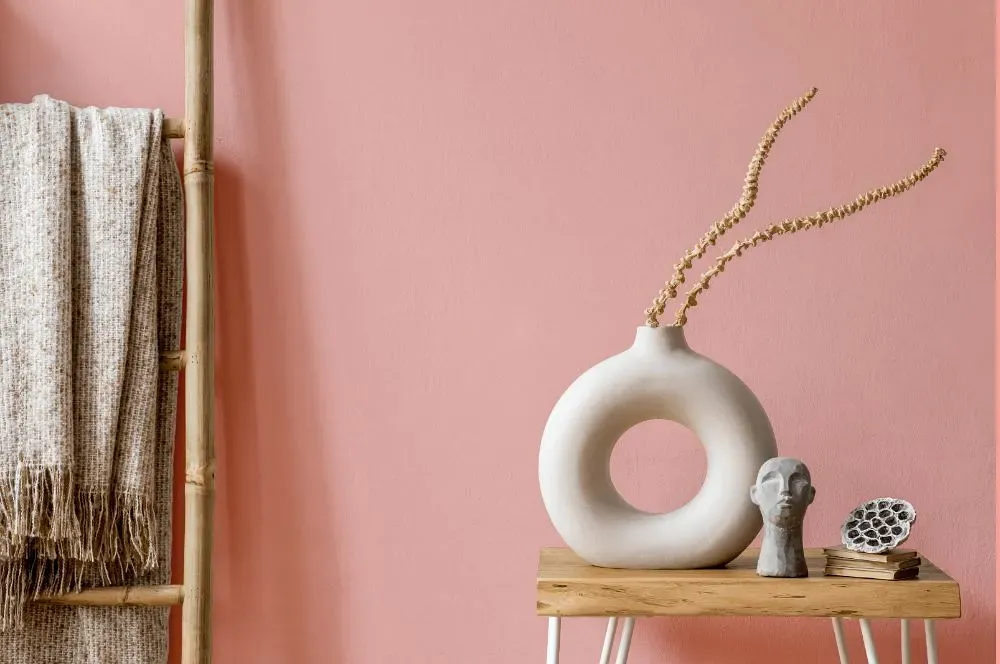 Benjamin Moore Pearly Pink wall