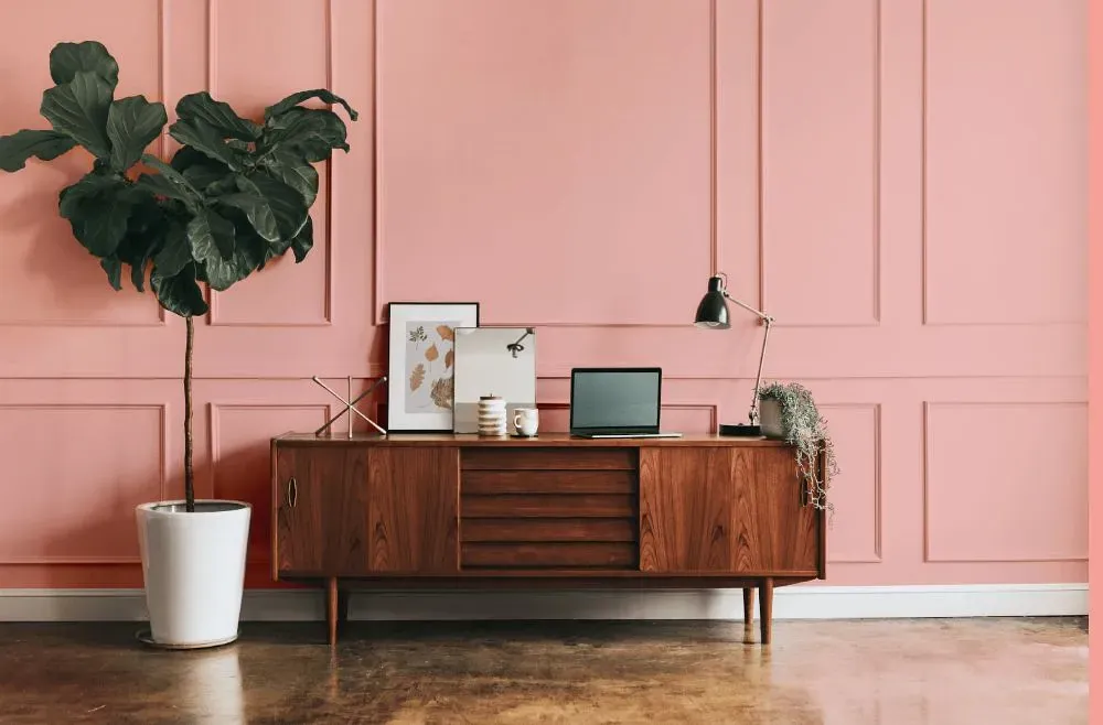 Benjamin Moore Pearly Pink modern interior