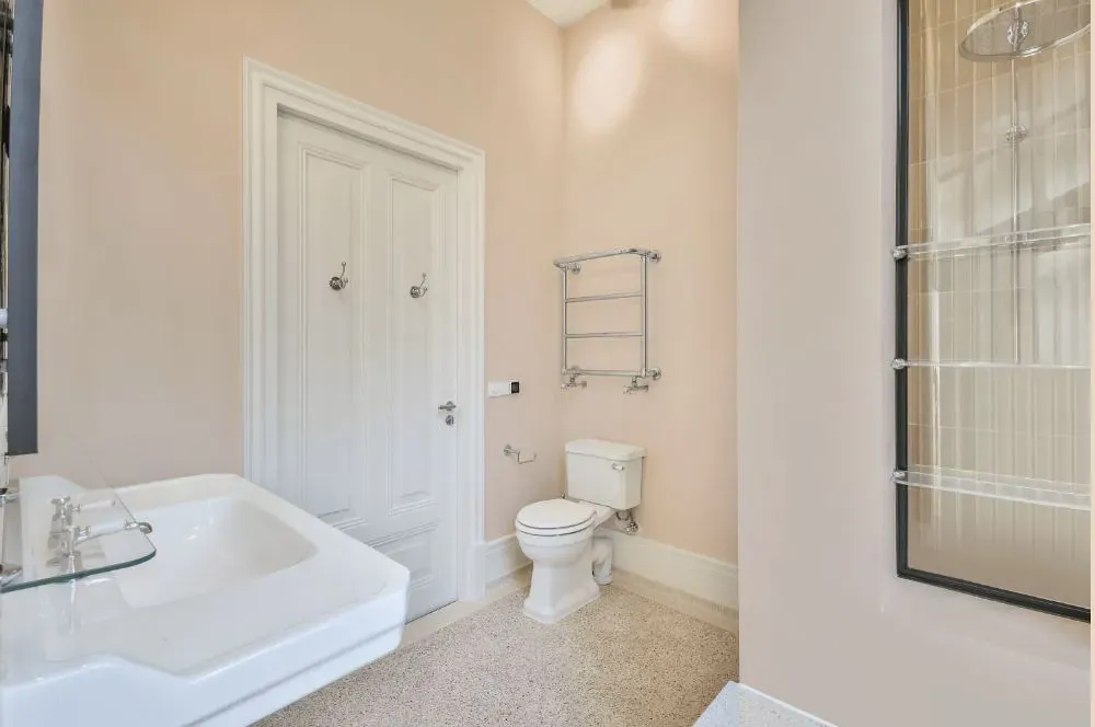 Benjamin Moore Pensacola Pink bathroom