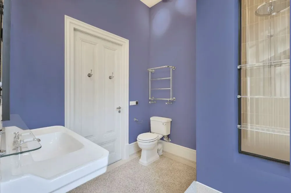 Benjamin Moore Persian Violet bathroom