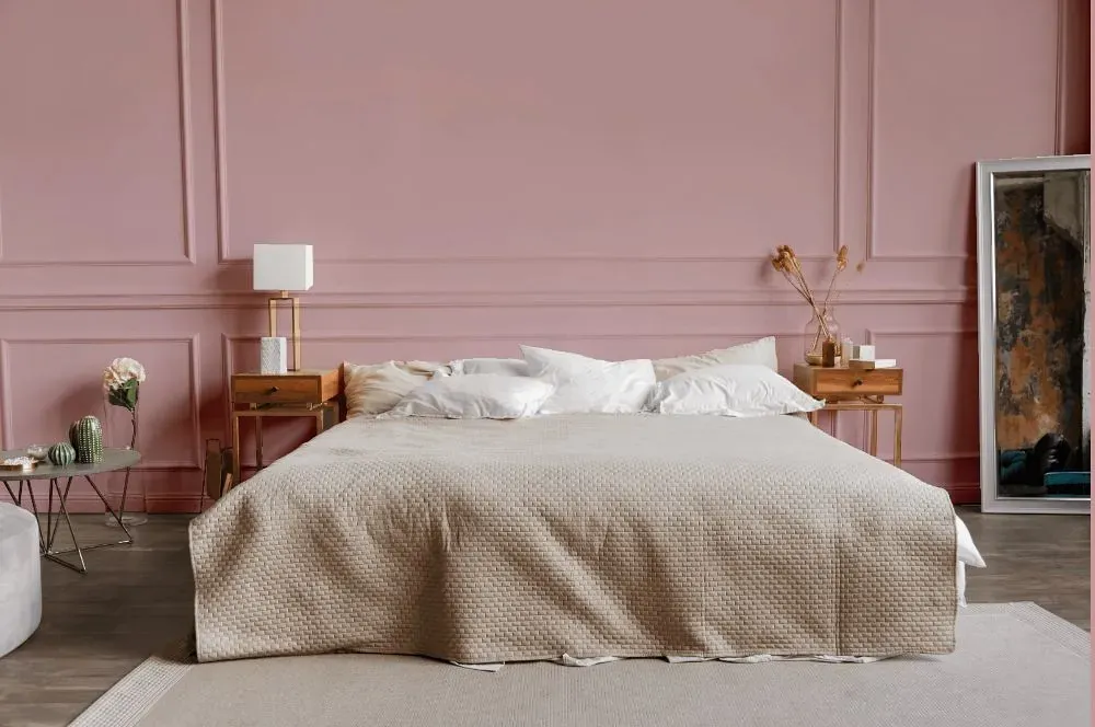 Benjamin Moore Pink Attraction bedroom