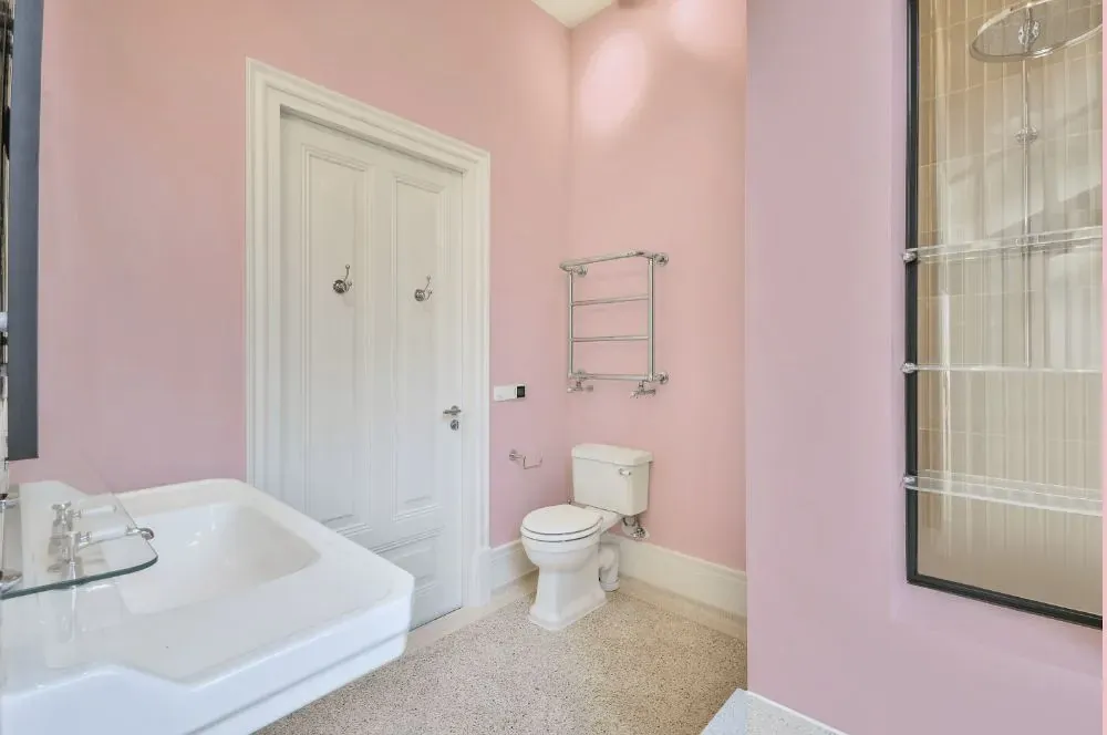 Benjamin Moore Pink Dynasty bathroom