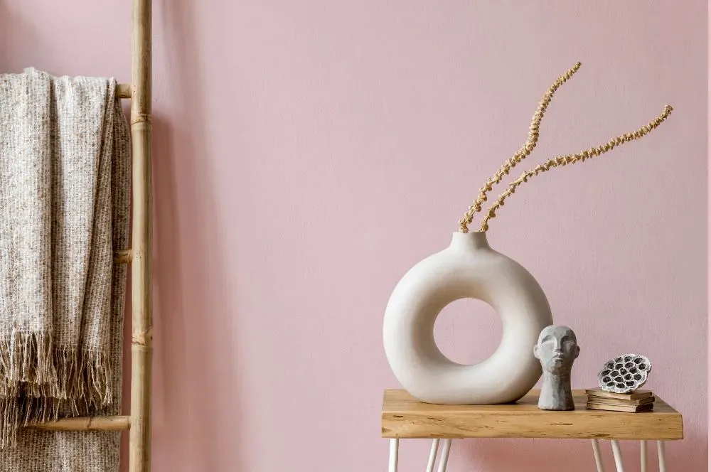 Benjamin Moore Pink Dynasty wall