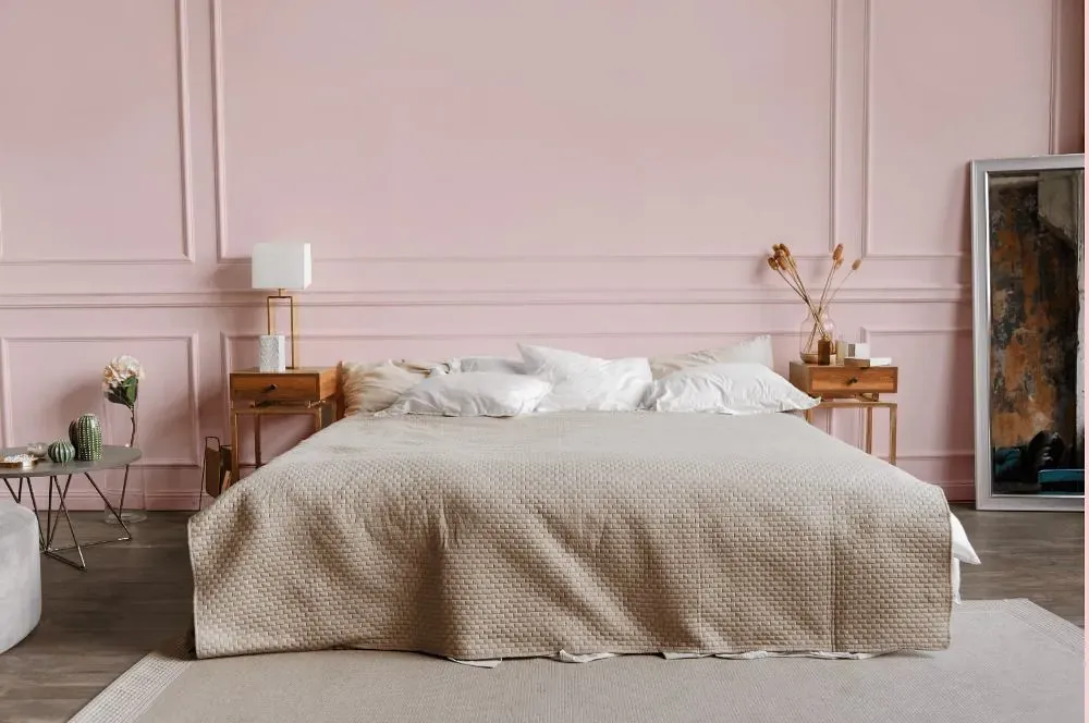 Benjamin Moore Pink Fairy bedroom